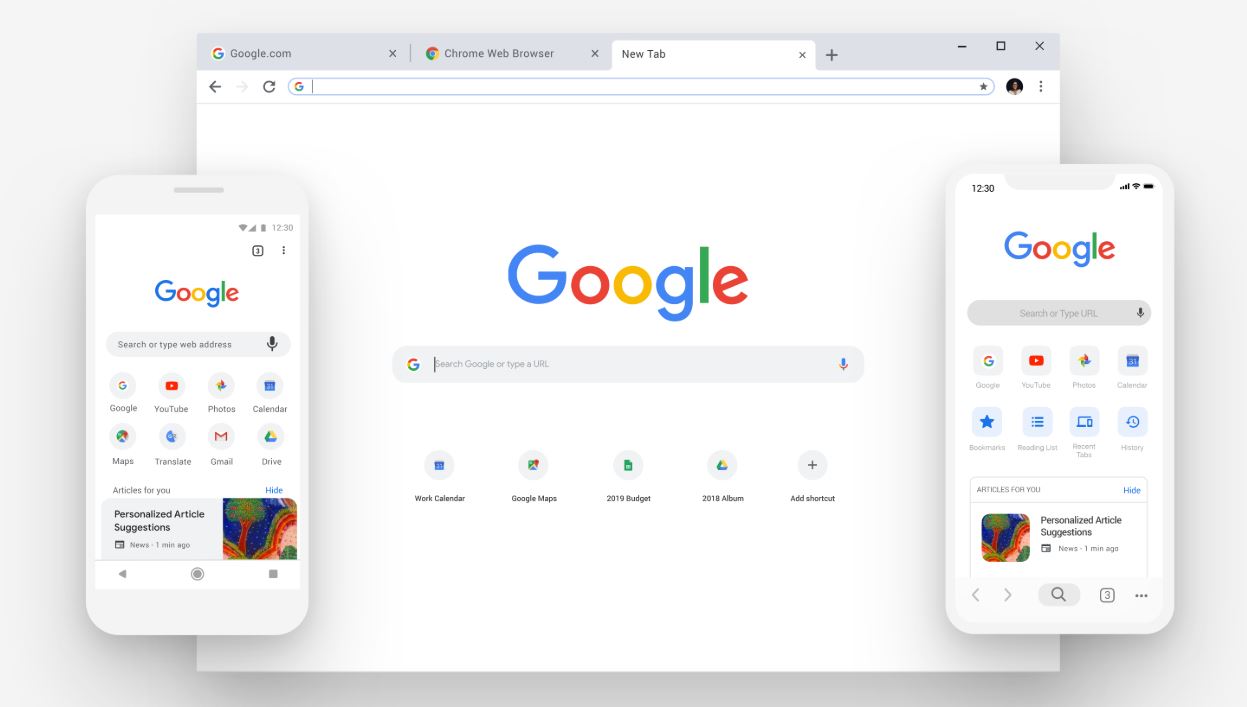 Google Chrome copia o novo design Microsoft Edge baseado no Chromium